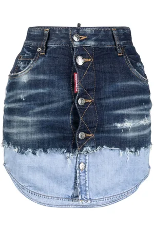 Dsquared2 Falda corta de mezclilla