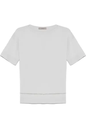 D.EXTERIOR Playera con detalle de cadena Monili