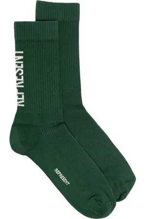 Represent Calcetines con logo en intarsia