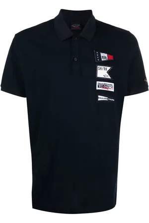 Paul & Shark Playera tipo polo con parche del logo