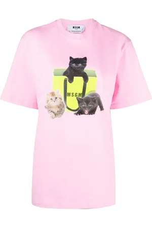 Msgm Playera con estampado gráfico