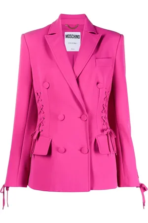 Moschino Blazer con detalle de encaje