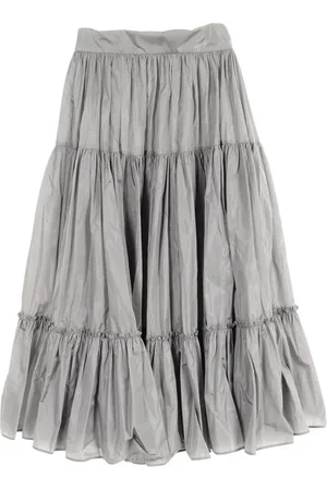 Prada Falda midi con diseño plisado 2010