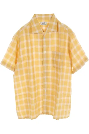 Hermès Camisa con motivo de cuadros 2010