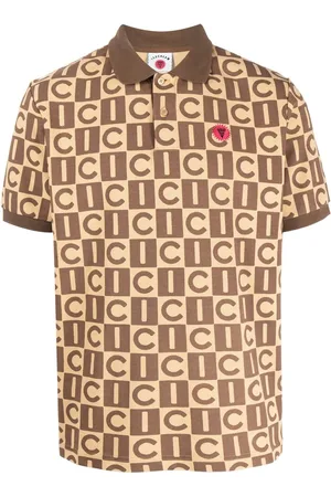 ICECREAM Playera tipo polo con cuadros estampados