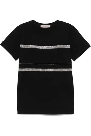 D.EXTERIOR Playera con detalle de cadena Monili