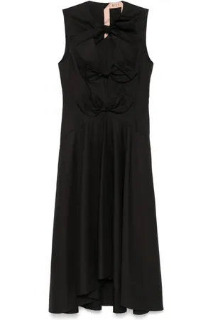 Nº21 Vestido midi con detalle de moño