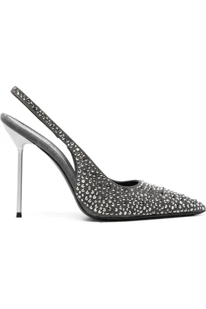 PARIS TEXAS Zapatillas con detalles de cristal y tira trasera