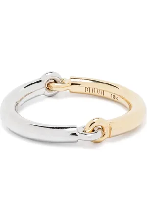 MAOR Anillo Aquila en oro amarillo y blanco de 18kt