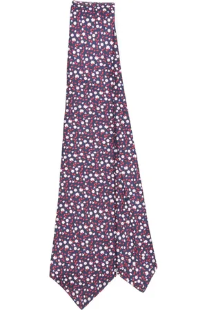 Kiton Corbata con motivo en jacquard