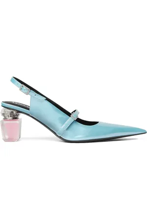VERSACE Zapatillas Bright Crystal con tacón de 70mm y tira trasera