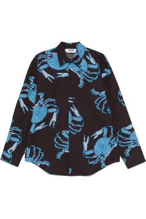 Msgm Camisa con estampado King Crab