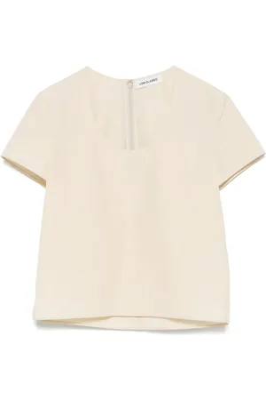 Low Classic Blusa con cuello en U