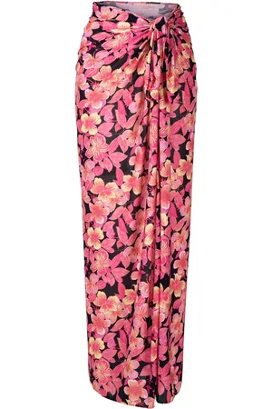 AMIR SLAMA Pareo con estampado floral