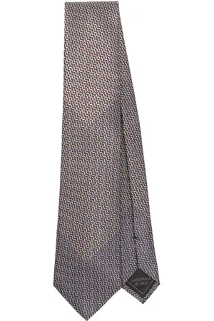 BRIONI Corbata con motivo en jacquard