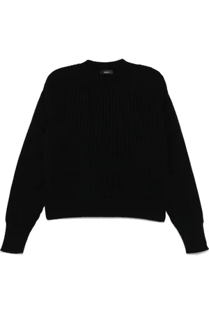 Issey Miyake Suéter con cuello redondo