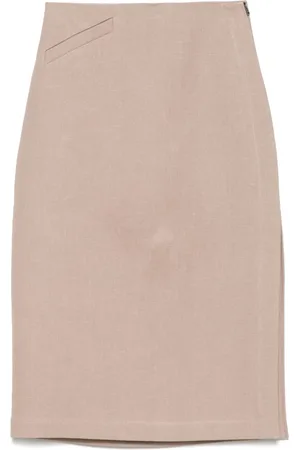 Fendi Falda midi de lino