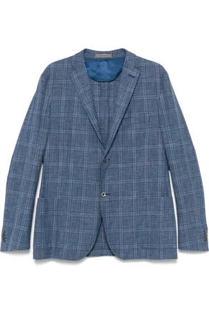 corneliani Blazer con motivo de cuadros