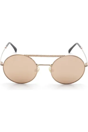 CHANEL Lentes de sol con armazón redonda 1986-1988