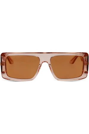 GCDS Lentes de sol con armazón rectangular