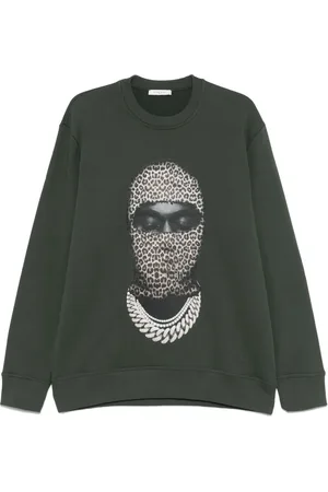 Ih Nom Uh Nit Sudadera con cuello redondo y estampado de leopardo