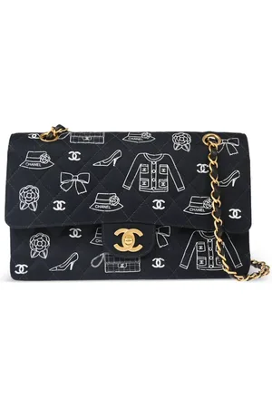 CHANEL Bolsa de hombro Classic Double Flap mediana 2002
