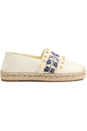 VALENTINO GARAVANI Alpargatas con uva bordada y tacón de 20mm