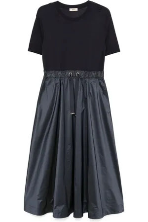 HERNO Vestido midi con paneles