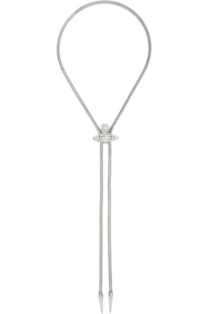 Vivienne Westwood Corbata de seda con motivo Orb