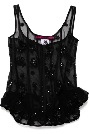 Chopova Lowena Top estilo corset Afly