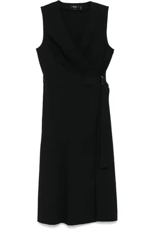 THEORY Vestido midi con cinturón