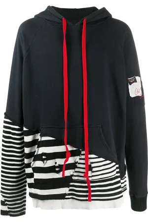 GREG LAUREN Hoodie con diseño patchwork