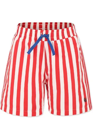 Petit Bateau Shorts de playa con rayas estampadas