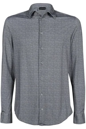 Emporio Armani Camisa con motivo pied de poule
