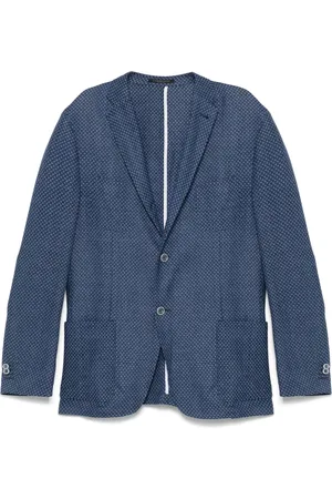 corneliani Blazer con motivo geométrico