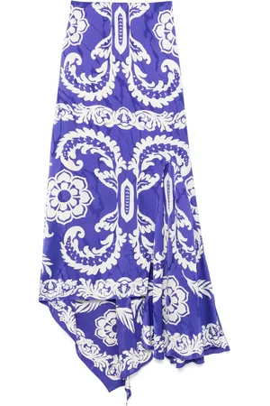 Etro Falda midi con diseño asimétrico