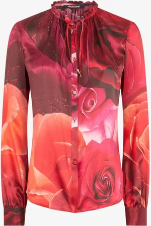 Roberto Cavalli Camisa de seda con estampado floral