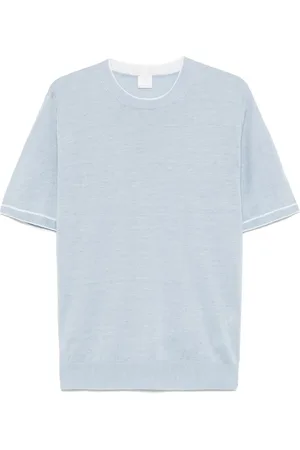 ELEVENTY Playera con ribete a rayas