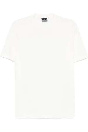 EA7 Playera con logo afelpado