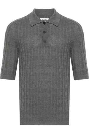 MAGLIANO Playera tipo polo tejida de canalé