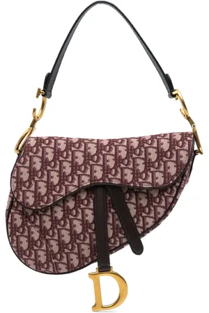 Dior Bolsa de hombro Oblique Canvas Saddle Bag 2019
