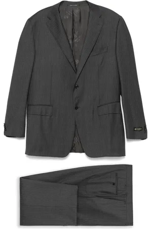 corneliani Traje con estampado de rayas diplomáticas
