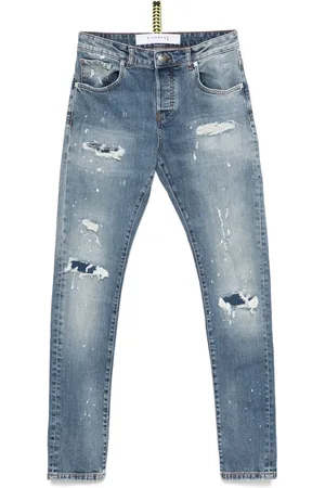 John Richmond Jeans con efecto envejecido