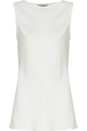 Gloria Coelho Top con cuello barco