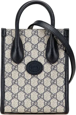 Gucci Bolsa satchel Mini GG Supreme Interlocking G 2016-presente