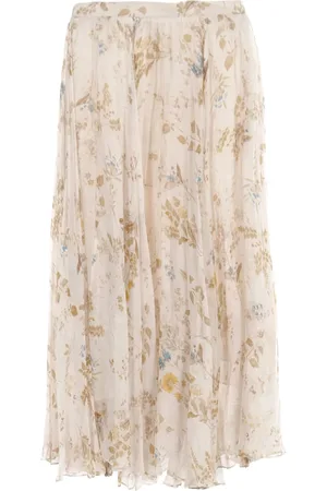 Céline Falda larga con estampado floral 2010