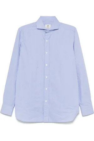 LUIGI BORRELLI NAPOLI Camisa con motivo de cuadros gingham