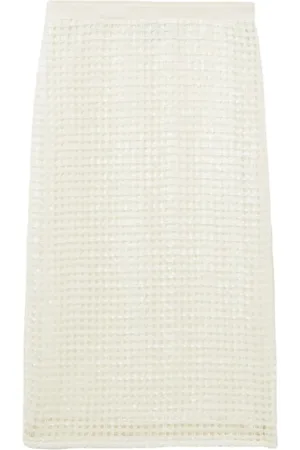 Claudie Pierlot Falda midi tejida en crochet