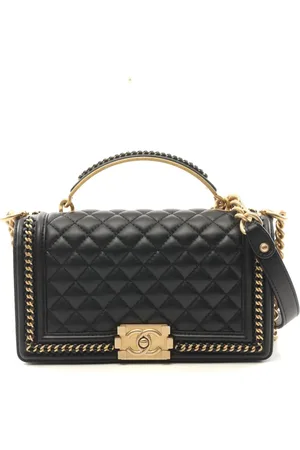 CHANEL 2021 Boy Chanel top-handle bag