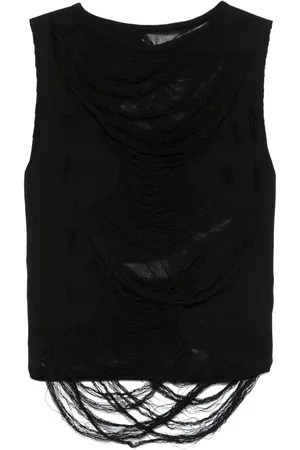 Maison Margiela Camiseta con efecto envejecido